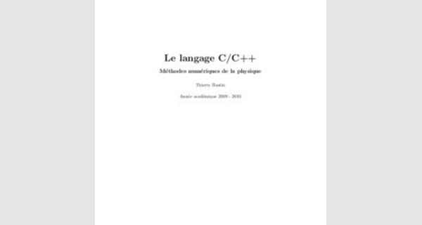 Tutoriel d’initiation à la programmation avec le langage C et C++