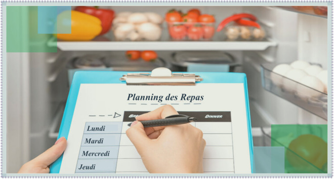 Modèle de planning des repas sous Excel