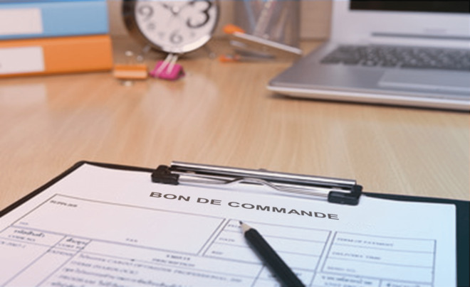 Modèle de bon de commande sur Word