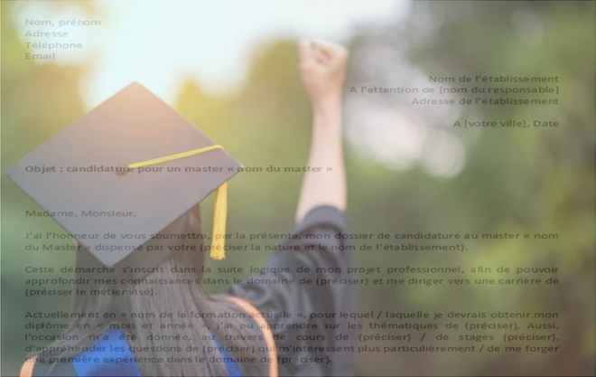 Comment écrire une lettre de motivation pour un master?