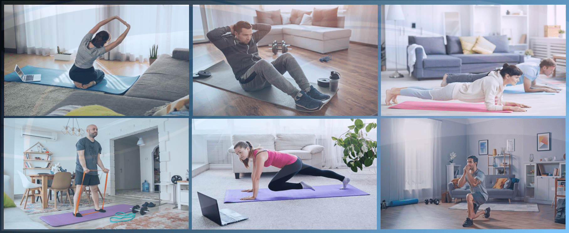 sport at home, faire du sport à la maison