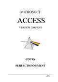 Microsoft Access cours 