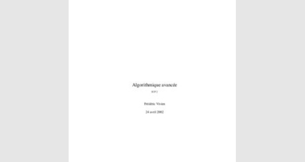 Algorithmique avancée formation 