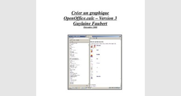 Tutoriel pour Créer un graphique OpenOffice calc