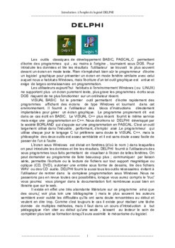 Formation Complet Delphi