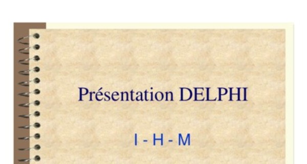 Les bases de la programmation Objet en Delphi