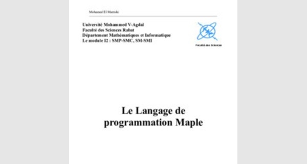 Introduction au Langage de programmation Maple