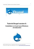 Tutoriel Drupal : Installation en local sous Windows et traduction