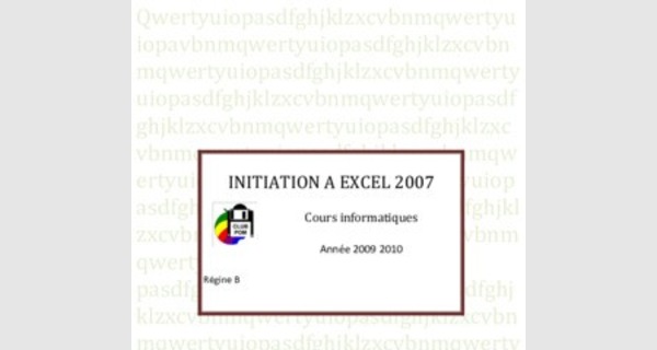 Cours Informatique à Excel 2007