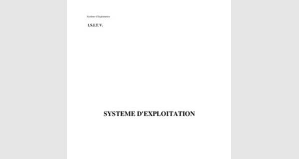 Les concept des systèmes d’exploitation