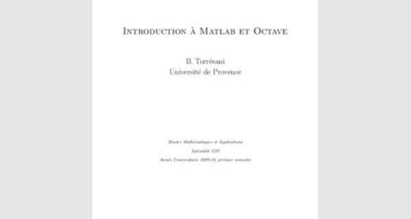 Cours d Introduction a Matlab et Octave 
