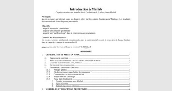 Cours Matlab 