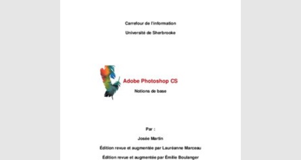 Tutoriel d Adobe Photoshop CS : Notions de base