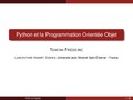 Python et la Programmation Orientée Objet