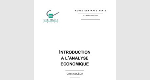 Introduction à l’Analyse Economique