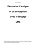 Démarche d’analyse et de conception avec le langage UML