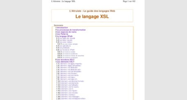 Cours complet pour débuter facilement avec le langage XSL