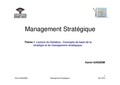 Cour sur management stratégique