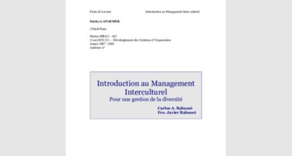 Cours introduction au management interculturel