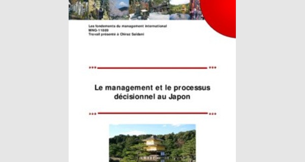 Cours  Management japonaise