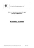 Le cours de marketing : marketing bancaire