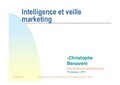 Cours marketing : Intelligence et veille marketingg
