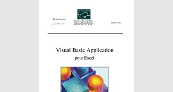 Visual basic Application pour Excel cours complet