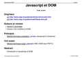 Formation Javascript et DOM pour débutant 