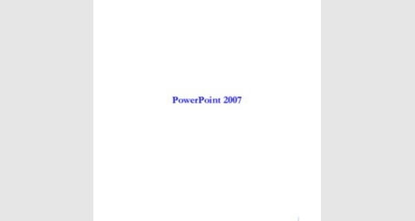 Cours PowerPoint 2007 pour débutant 