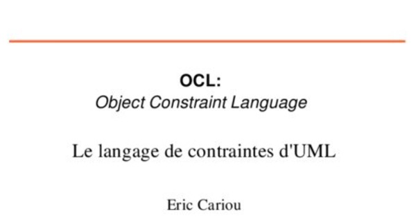 Cours langage de contraintes d'UML 