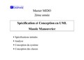 Cours Spécification et Conception en UML 