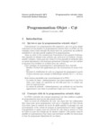 Formation Programmation Objet C# 