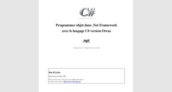 Cours Introduction à C#.Net 