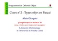 Cours complet Types objet en Pascal 