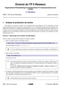 Enoncé Du TP5 Reseaux (Fragmentation/Réassemblage de datagrammes IP, Analyse/production de trames) 