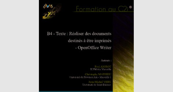 Cours bureautique debutant : OpenOffice