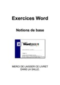 Livret d'exercices bureautique word 2010 