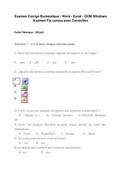 Examen bureautique windows excel word 