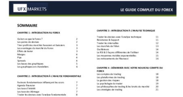 Guide de formation trading forex complet