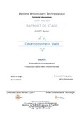 Exemple rapport de stage developpement web