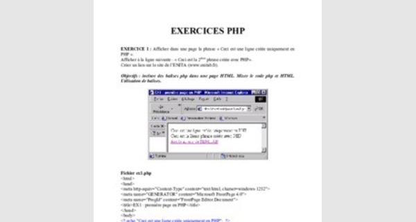 Examen programmation web php corrigé 