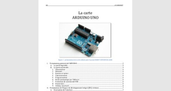 Support de cours carte Arduino uno 