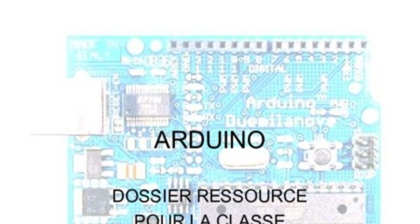 Cours de base Arduino avec exemples d'application