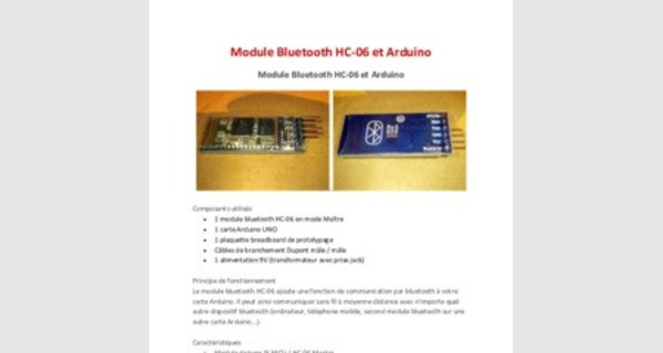 Arduino Bluetooth module HC-06 