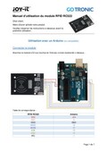 Support de cours Arduino RFID RC522