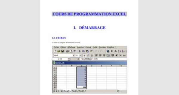 Guide utilisation Excel 2010 