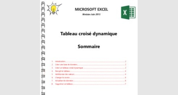 Cours Excel: tableaux croisés dynamiques 