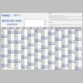 Application Excel sur la gestion de calendrier annuel