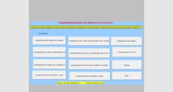 Application Excel sur la comptabilité des débiteurs et créanciers