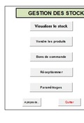 Application Excel sur la gestion des ventes et de stock